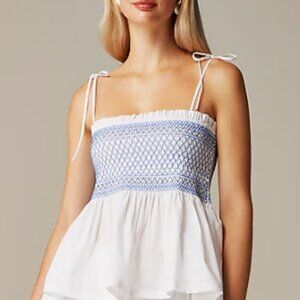 J. Crew Paloma Smocked Top New with Tags